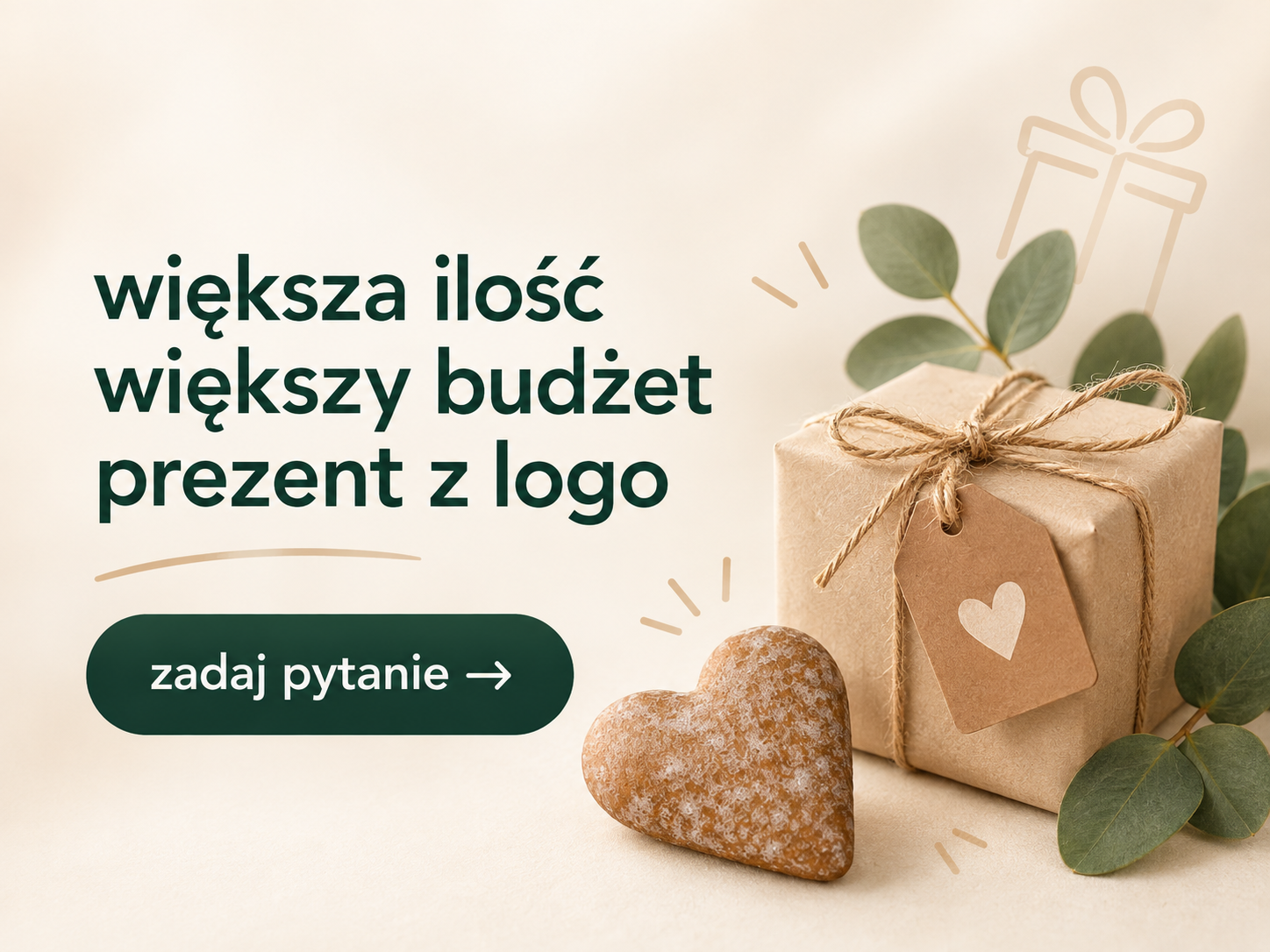 Większa ilość, większy budżet, prezent z logo. Zadaj pytanie.