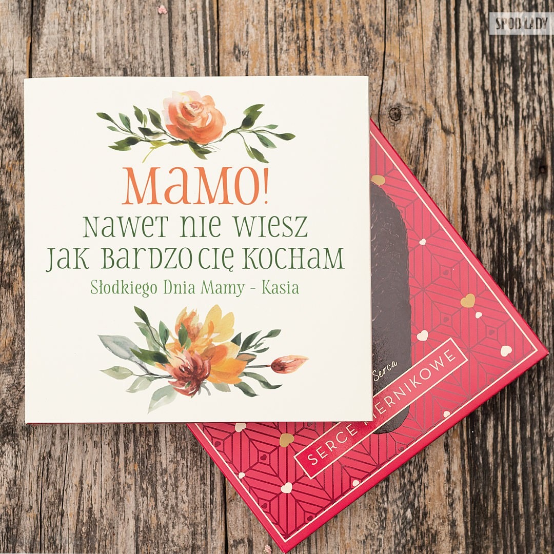 Personalizowane serce piernikowe dla Mamy