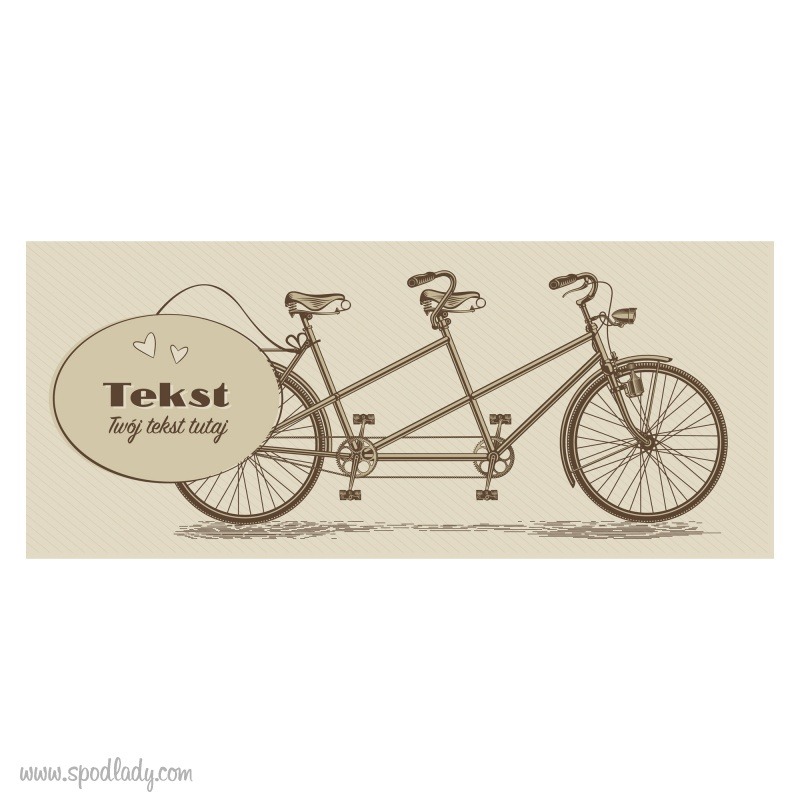 Wzór na kubek: Tandem. Prezent na rocznicę.