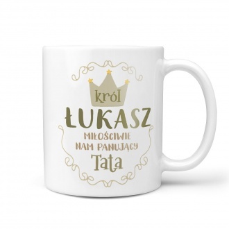  Kubek z imieniem "Kr�l tata"