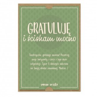 Kartka z dedykacj� "Gratuluj�"