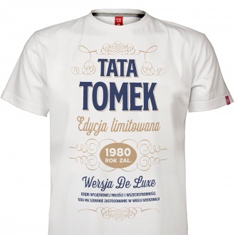 Koszulka z imieniem "Tata - edycja limitowana"