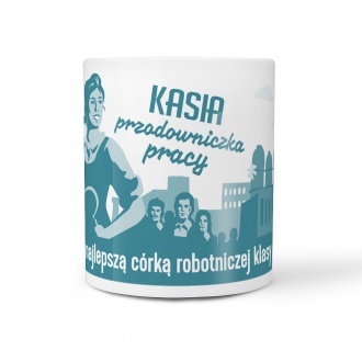 Kubek z imieniem "Przodowniczka pracy"