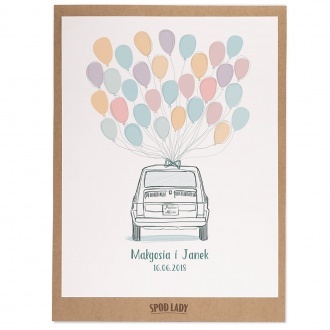 Obrazek "Maluch" do podpisania plakat w ramie