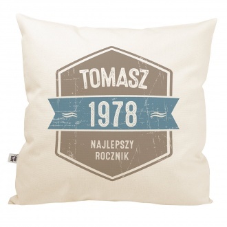 Personalizowana poduszka "Najlepszy Rocznik"
