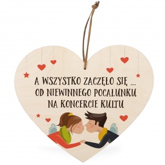 Personalizowane serce "A wszystko zacz�o si�..."