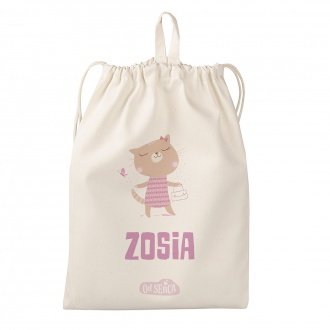 Personalizowany worek dla maluszka "Kotek"