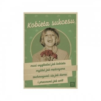 Gad�et - Poczt�wka Kobieta sukcesu
