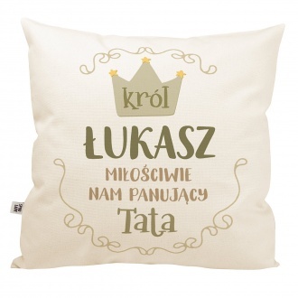 Poduszka z imieniem "Kr�l tata"