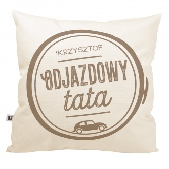 Poduszka z imieniem "Odjazdowy tata"