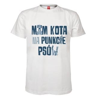Koszulka m�ska "Mam kota na punkcie ps�w"