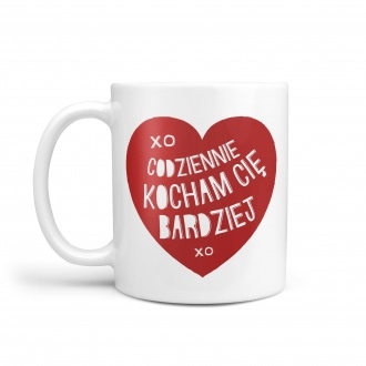 Kubek "Codziennie kocham Ci� bardziej"