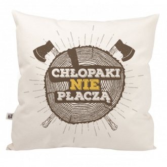 Poduszka "Ch�opaki nie p�acz�"