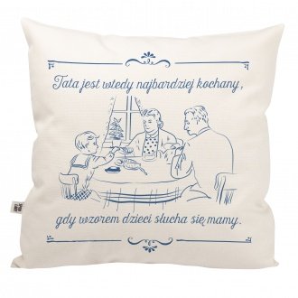 Poduszka "Makatka. Tata jest kochany"