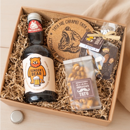 Zestaw "Ginger Bear dla Taty" z przek�skami