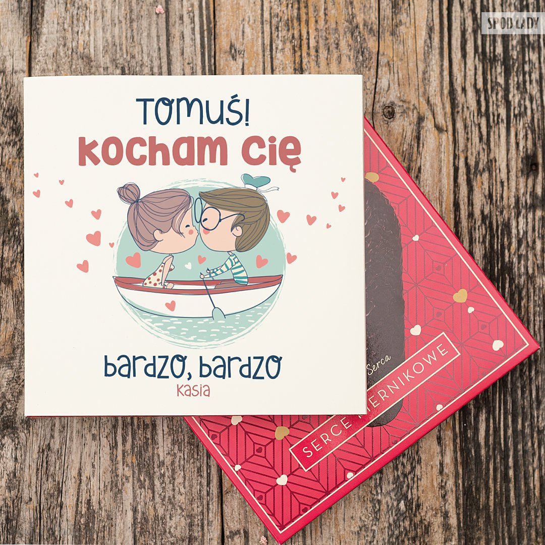 Du�e serce piernikowe "Kocham Ci�" z dedykacj�