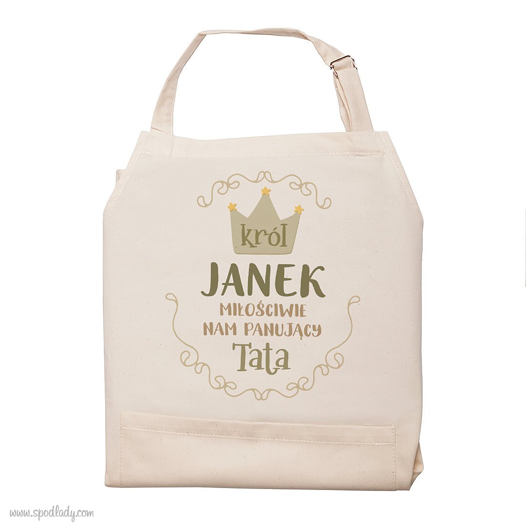 Fartuch z imieniem "Król tata"