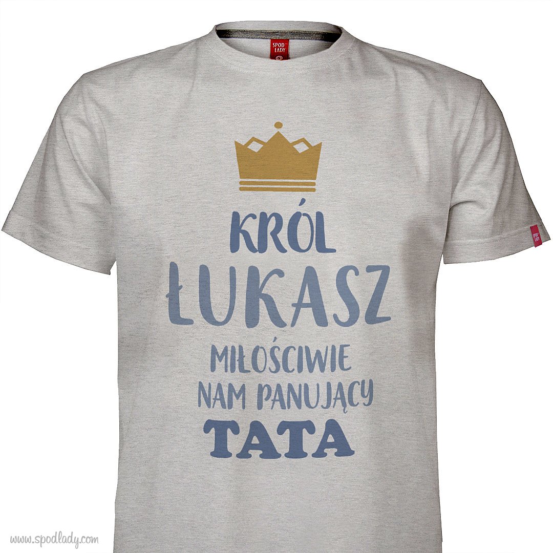 Koszulka z imieniem "Król tata"
