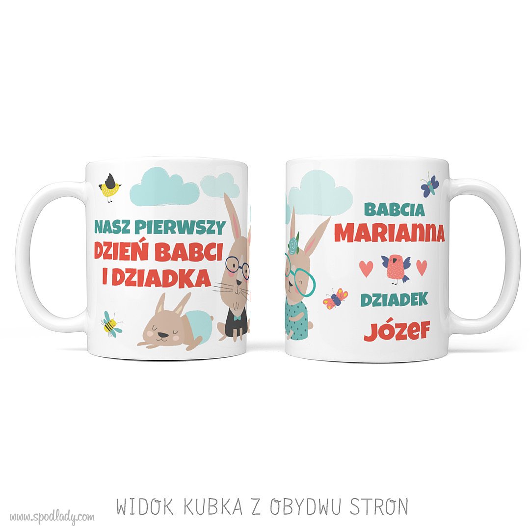 Kubek "Pierwszy dzie Babci i Dziadka"