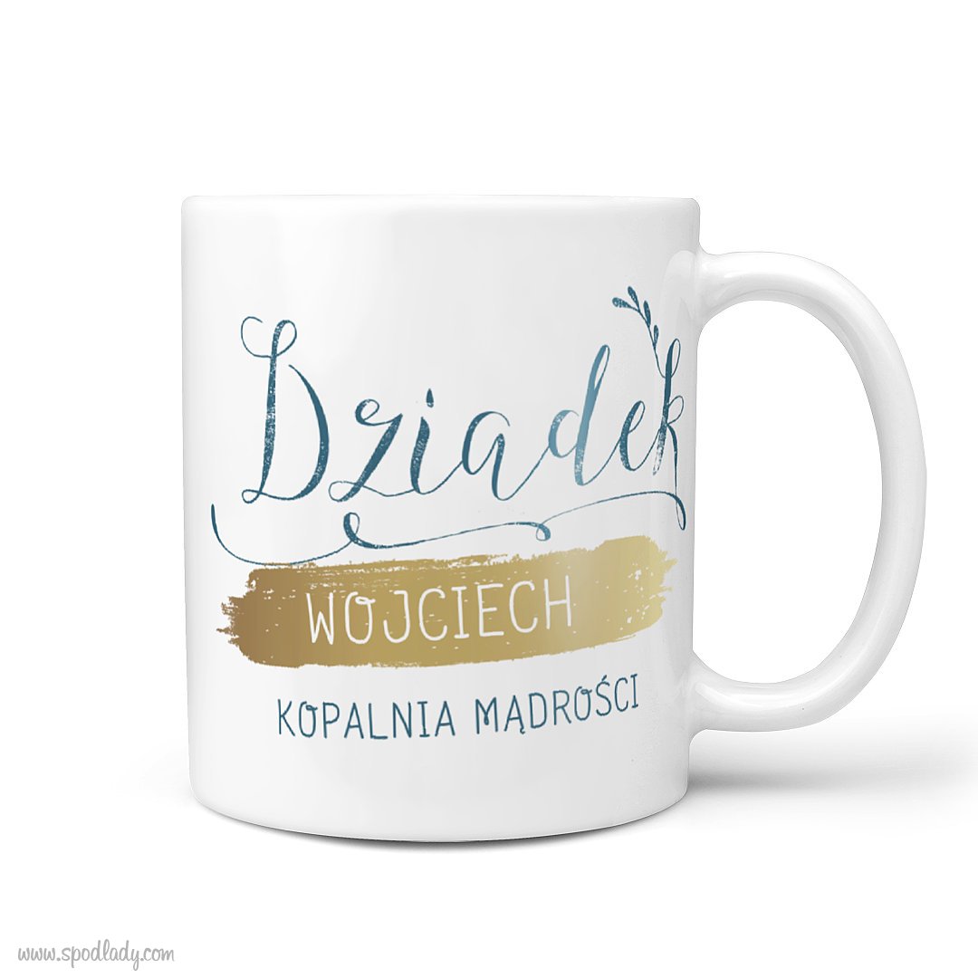 Kubek personalizowany "Dziadek - kopalnia mądrości"