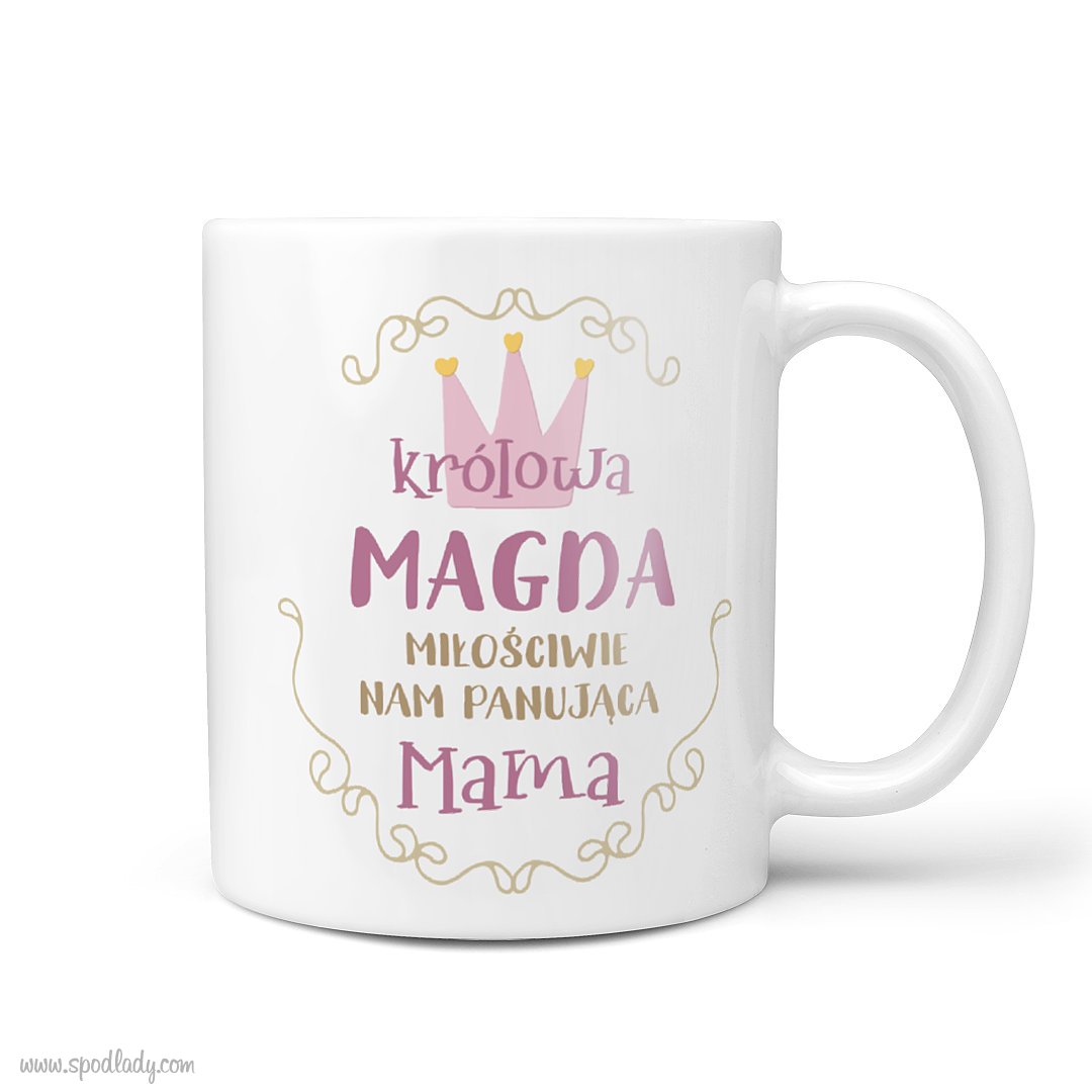 Kubek z imieniem "Kr�lowa mama"