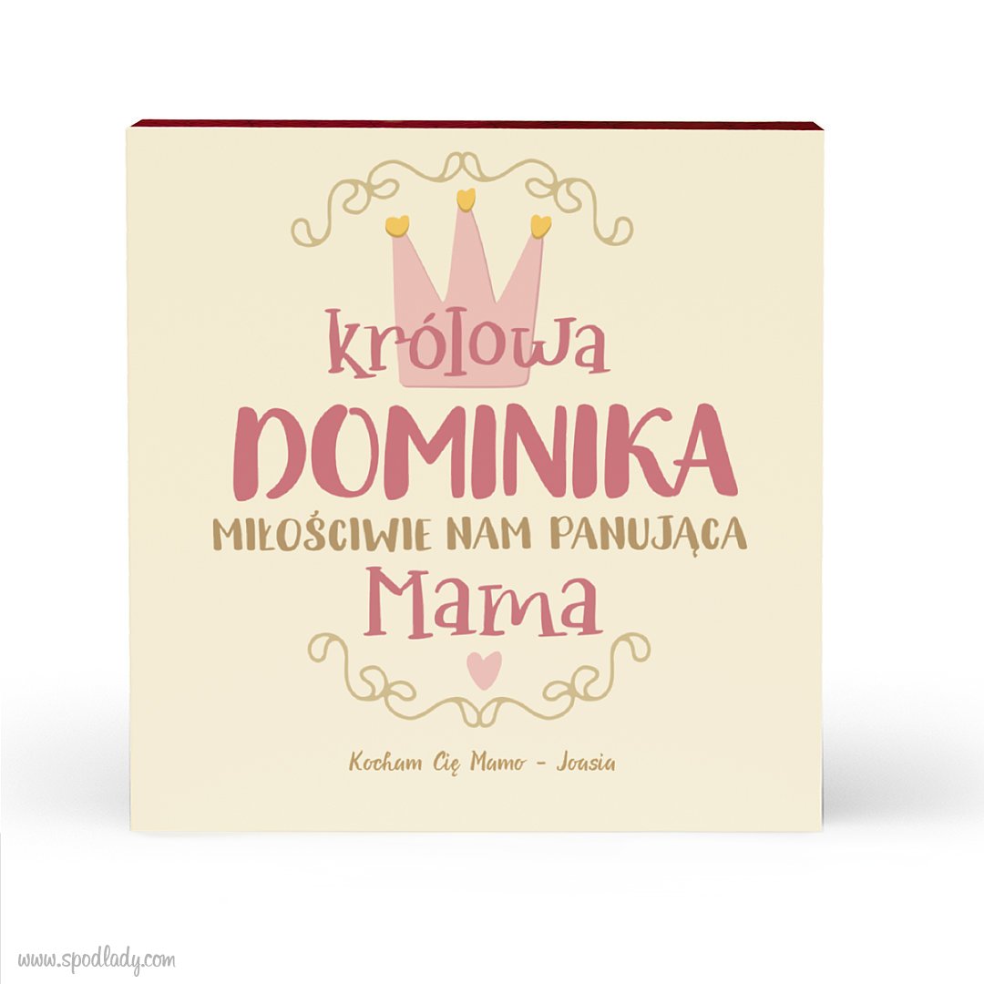 Personalizowane serce piernikowe dla Mamy "Kr�lowa"