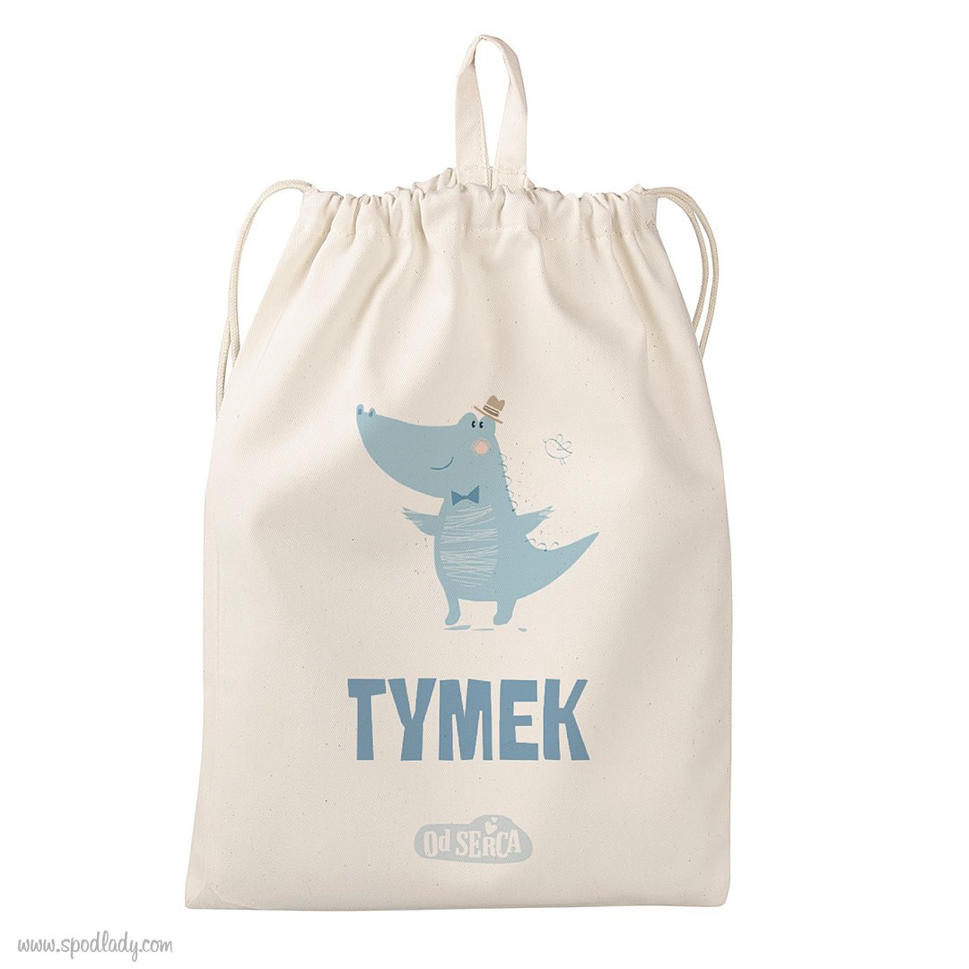 Personalizowany worek dla maluszka "Krokodyl"
