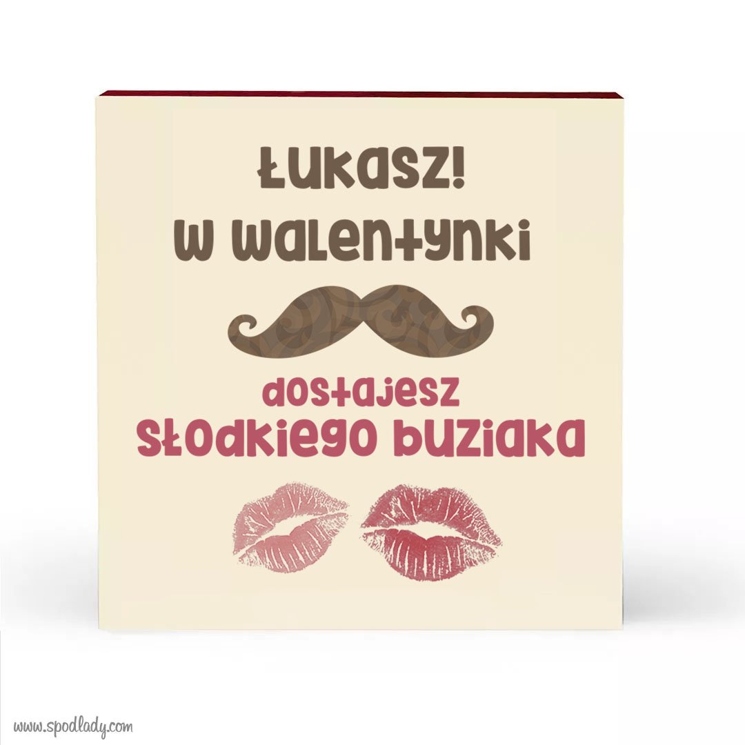 Personalizowane serce piernikowe "S�odki buziak"