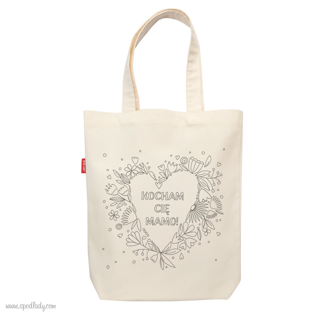 Torba do kolorowania "Kocham cię mamo"
