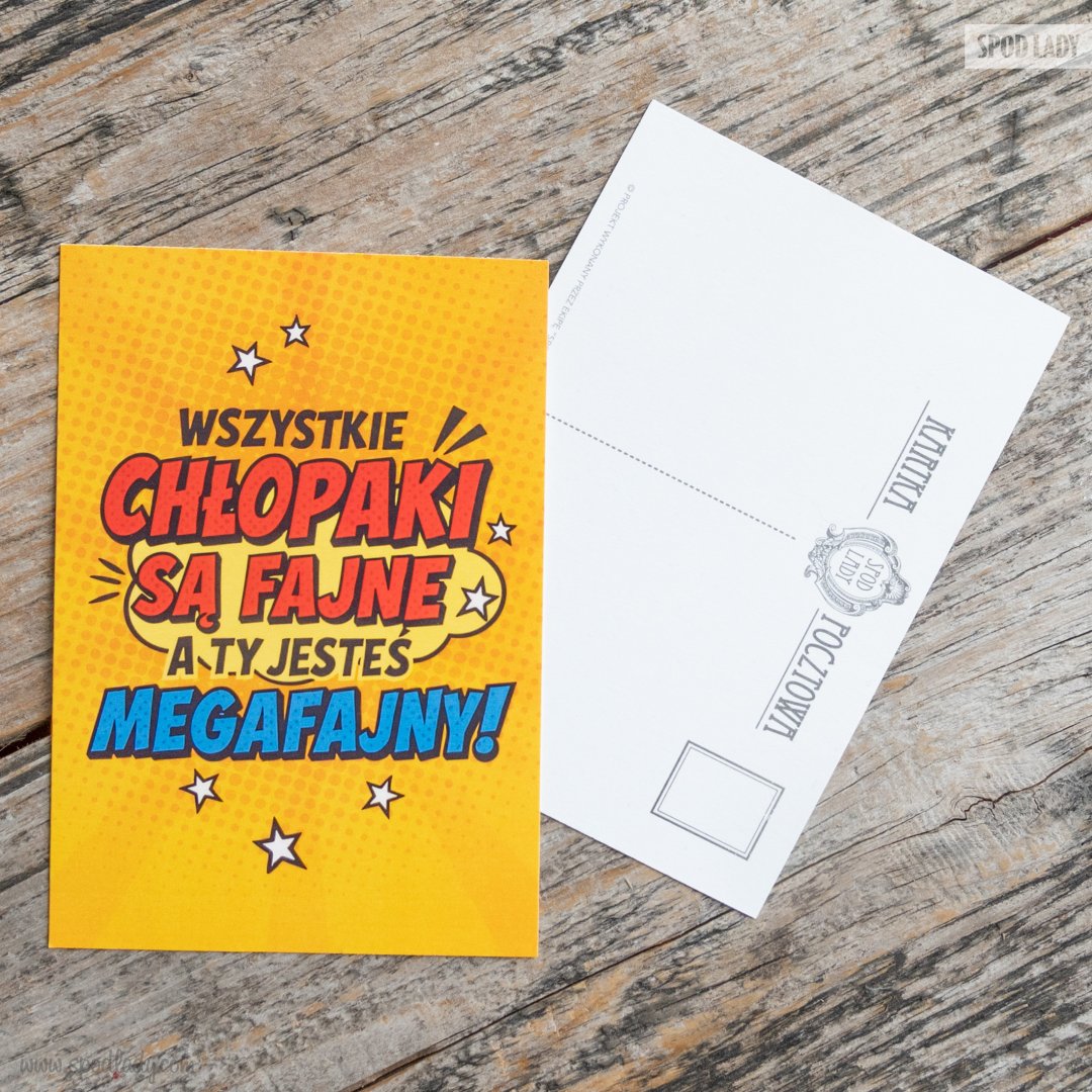 Poczt�wka dla megafajnego ch�opaka