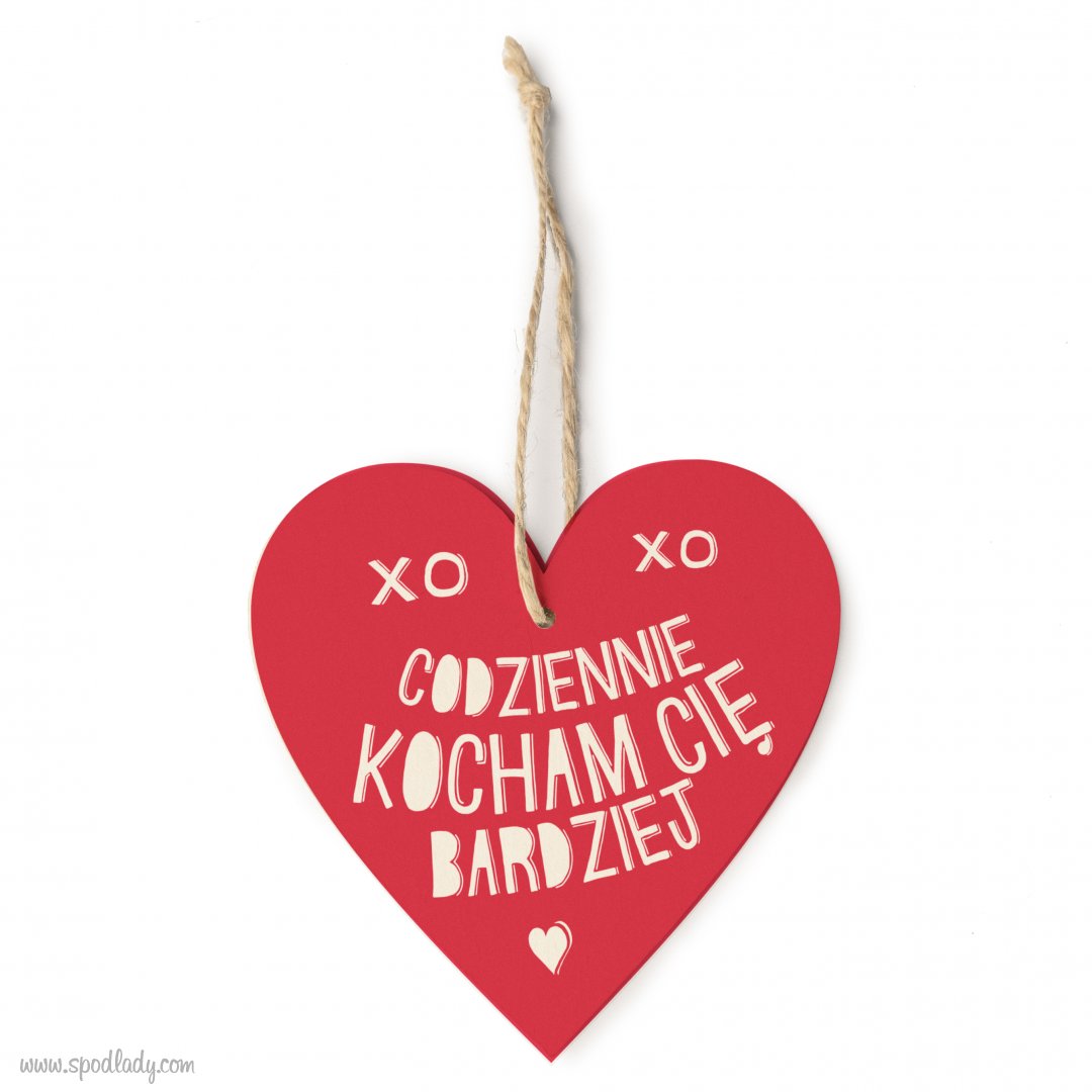 Zawieszka "Codziennie kocham"