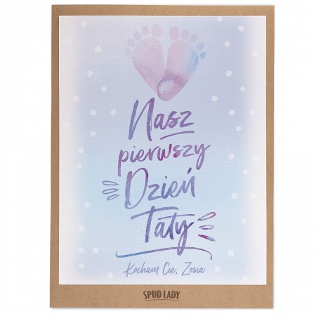 Obrazek z personalizacj� "Pierwszy dzie� taty" - prezent na Dzie� Ojca od niemowlaka