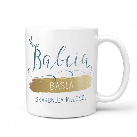 Kubek personalizowany "Babcia - skarbnica mi�o�ci"