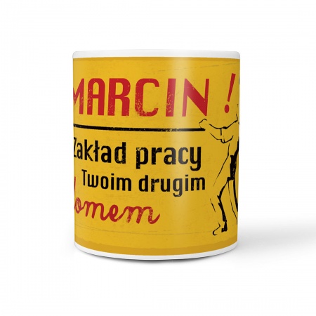 Kubek z imieniem "Zak�ad pracy"