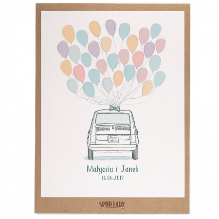 Obrazek "Maluch" do podpisania plakat w ramie