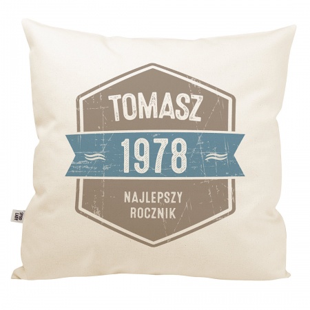Personalizowana poduszka "Najlepszy Rocznik"
