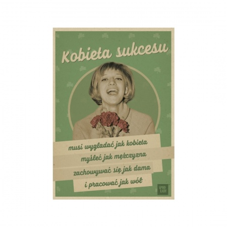 Gad�et - Poczt�wka Kobieta sukcesu