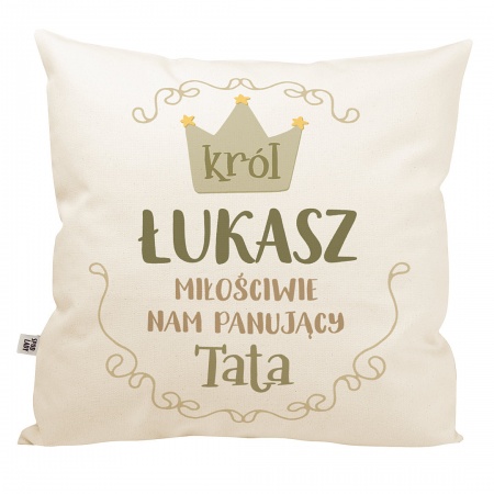 Poduszka z imieniem "Kr�l tata"