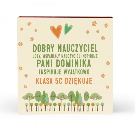 Serce piernikowe "Dobry Nauczyciel uczy"