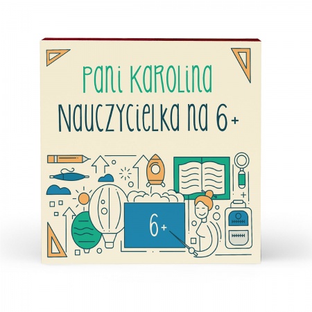 Serce piernikowe "Nauczycielka na 6"