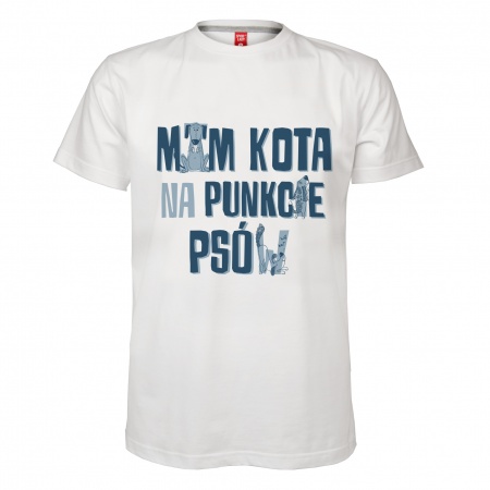 Koszulka m�ska "Mam kota na punkcie ps�w"
