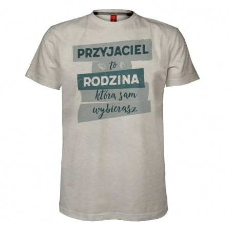 Koszulka m�ska "Przyjaciel to rodzina"
