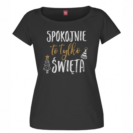 Koszulka damska "Spokojnie to tylko �wi�ta"