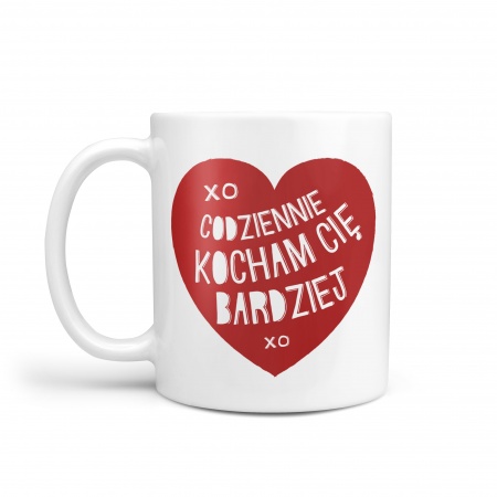 Kubek "Codziennie kocham Ci� bardziej"