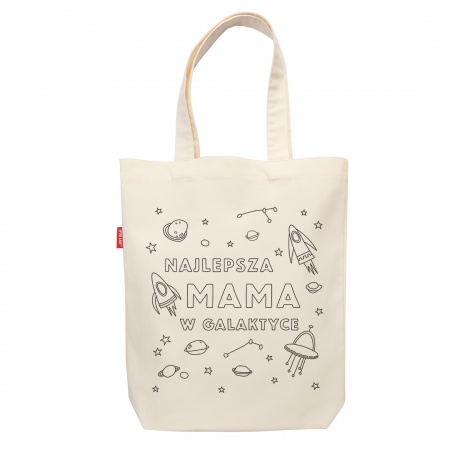 Torba do kolorowania "Najlepsza mama w galaktyce"