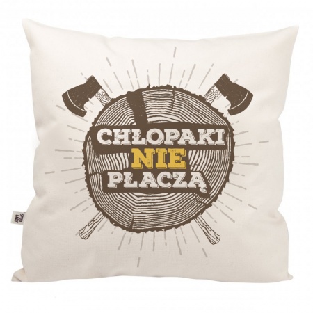 Poduszka "Ch�opaki nie p�acz�"