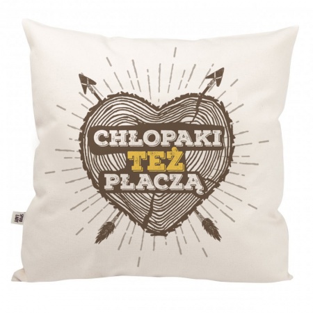 Poduszka "Ch�opaki te� p�acz�"