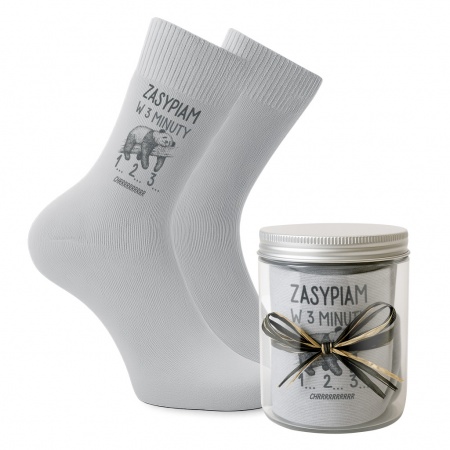 Skarpety w s�oiczku "Zasypiam w 3 minuty"