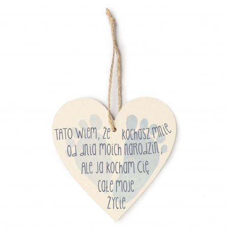 Zawieszka "Tato wiem, �e kochasz mnie"