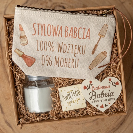 Zestaw prezentowy dla Babci z kosmetyczk� do wyboru